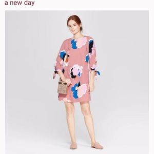 A New Day Chiffon Floral Print Dress